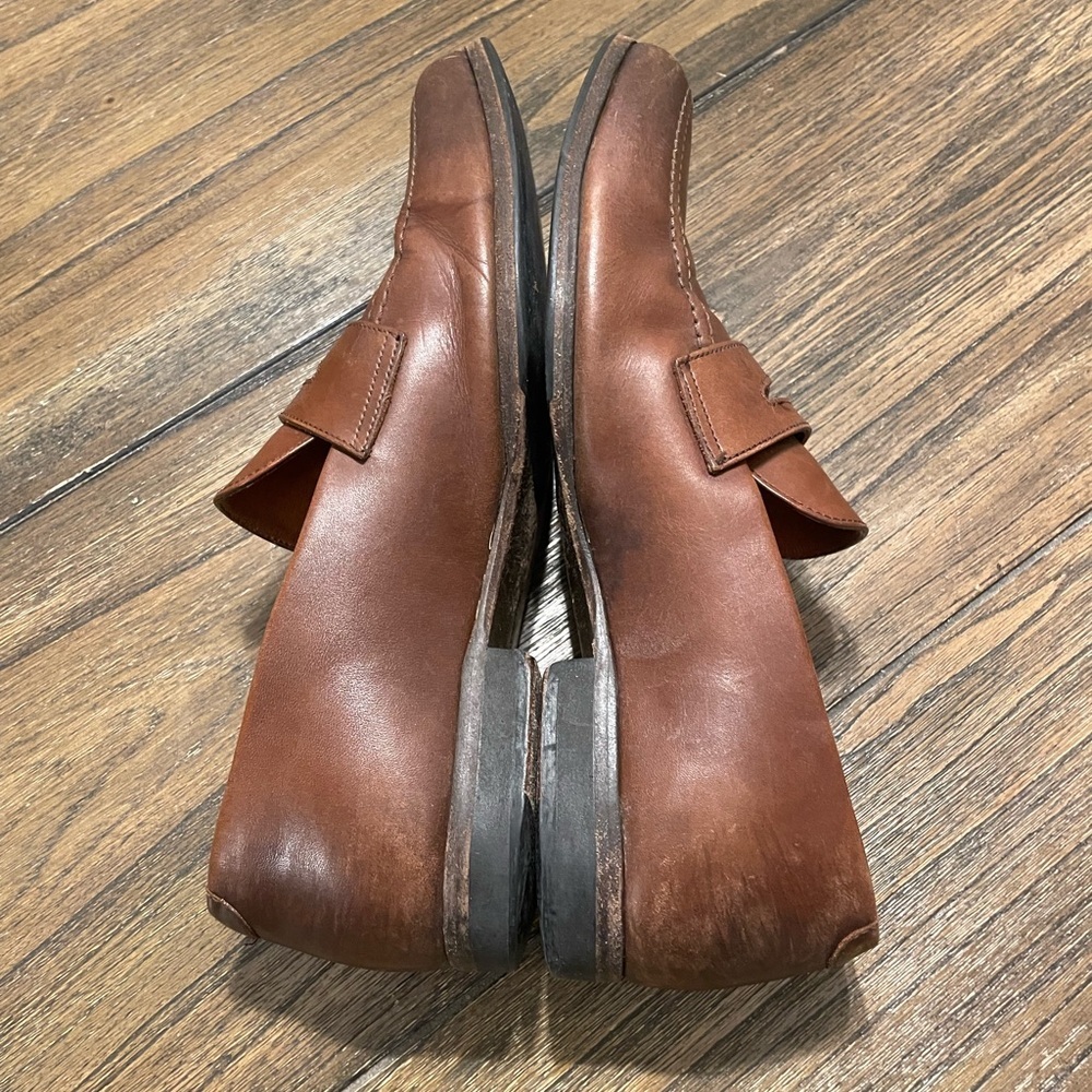 Wolf & Shepherd Ringer Loafer Men Shoe Size 9.5 Maple Calfskin Penny Loafer - Picture 8 of 13